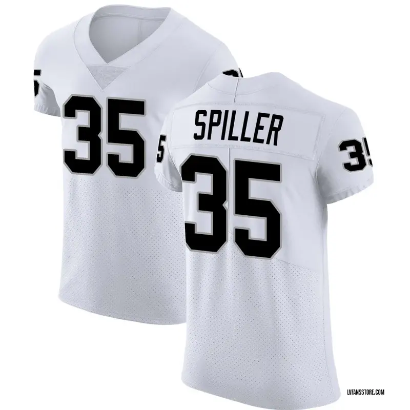 Men's White Elite Isaiah Spiller Las Vegas Vapor Untouchable Jersey