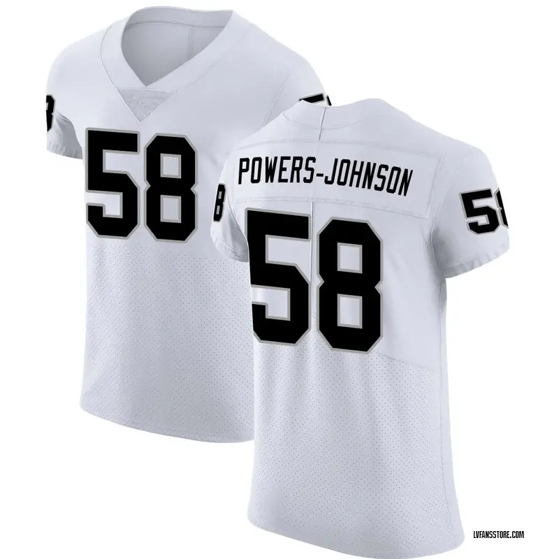 Men's White Elite Jackson Powers-Johnson Las Vegas Vapor Untouchable Jersey