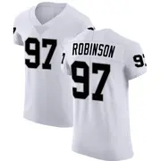 Men's White Elite Janarius Robinson Las Vegas Vapor Untouchable Jersey