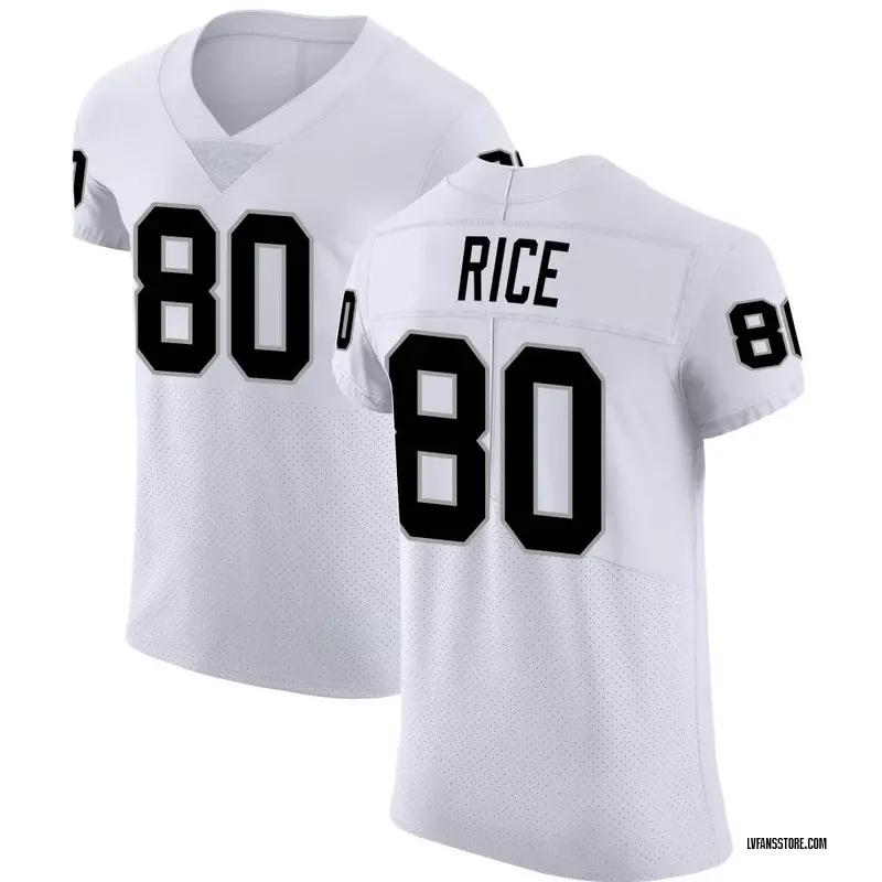 Men's White Elite Jerry Rice Las Vegas Vapor Untouchable Jersey