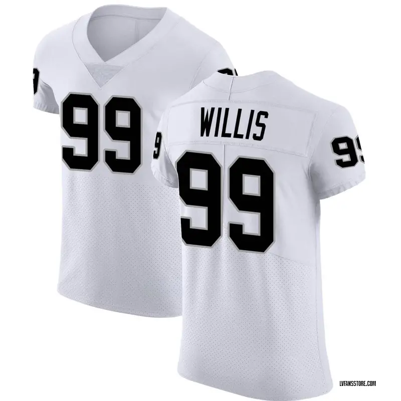 Men's White Elite Jordan Willis Las Vegas Vapor Untouchable Jersey