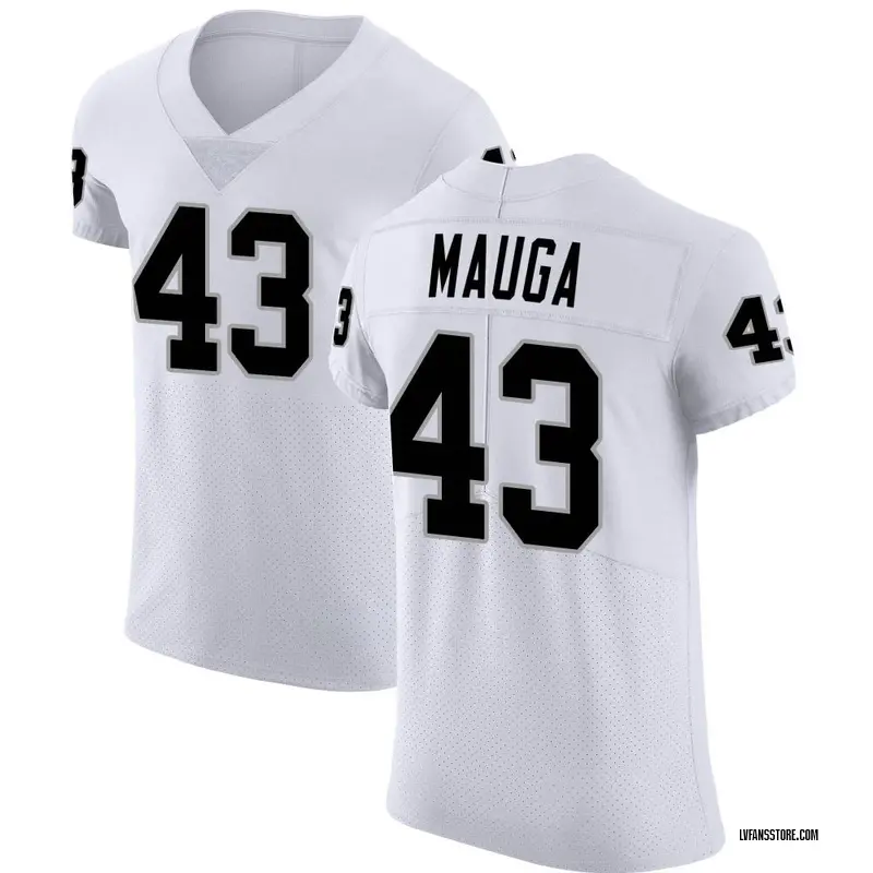 Men's White Elite Kana'i Mauga Las Vegas Vapor Untouchable Jersey