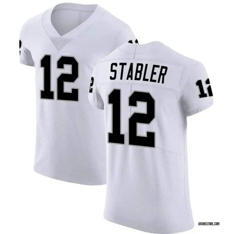 Men's White Elite Ken Stabler Las Vegas Vapor Untouchable Jersey