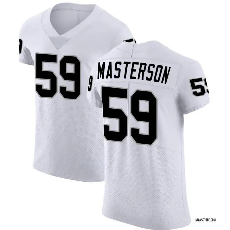 Men's White Elite Luke Masterson Las Vegas Vapor Untouchable Jersey