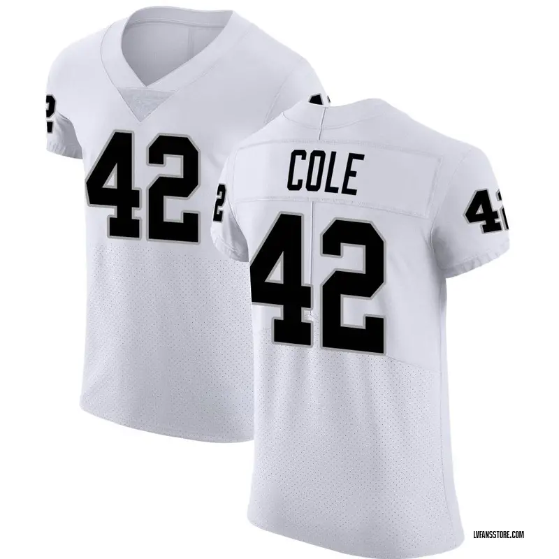 Men's White Elite Qwynnterrio Cole Las Vegas Vapor Untouchable Jersey