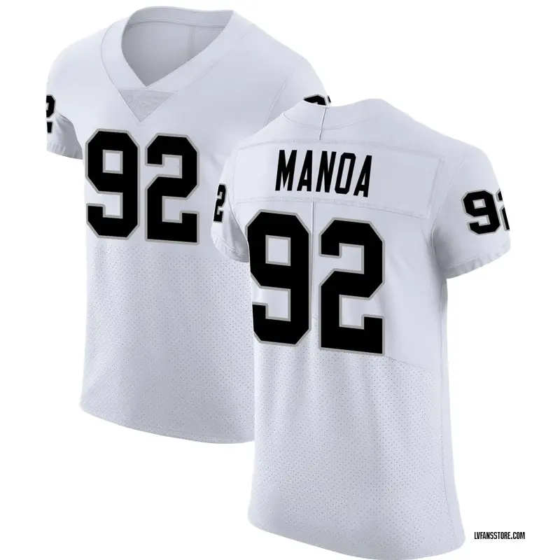 Men's White Elite Tyler Manoa Las Vegas Vapor Untouchable Jersey