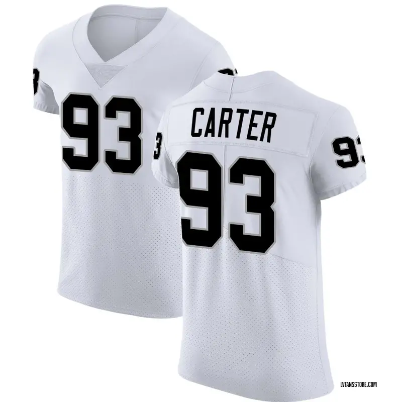 Men's White Elite Zach Carter Las Vegas Vapor Untouchable Jersey