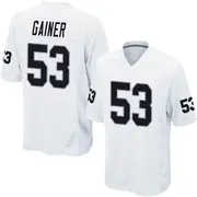 Men's White Game Amari Gainer Las Vegas Jersey