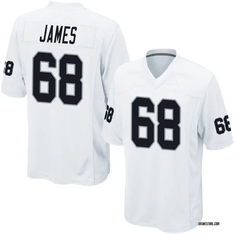 Men's White Game Andre James Las Vegas Jersey