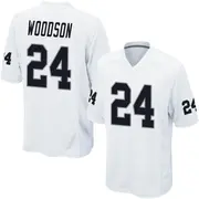 Men's White Game Charles Woodson Las Vegas Jersey