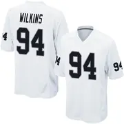 Men's White Game Christian Wilkins Las Vegas Jersey