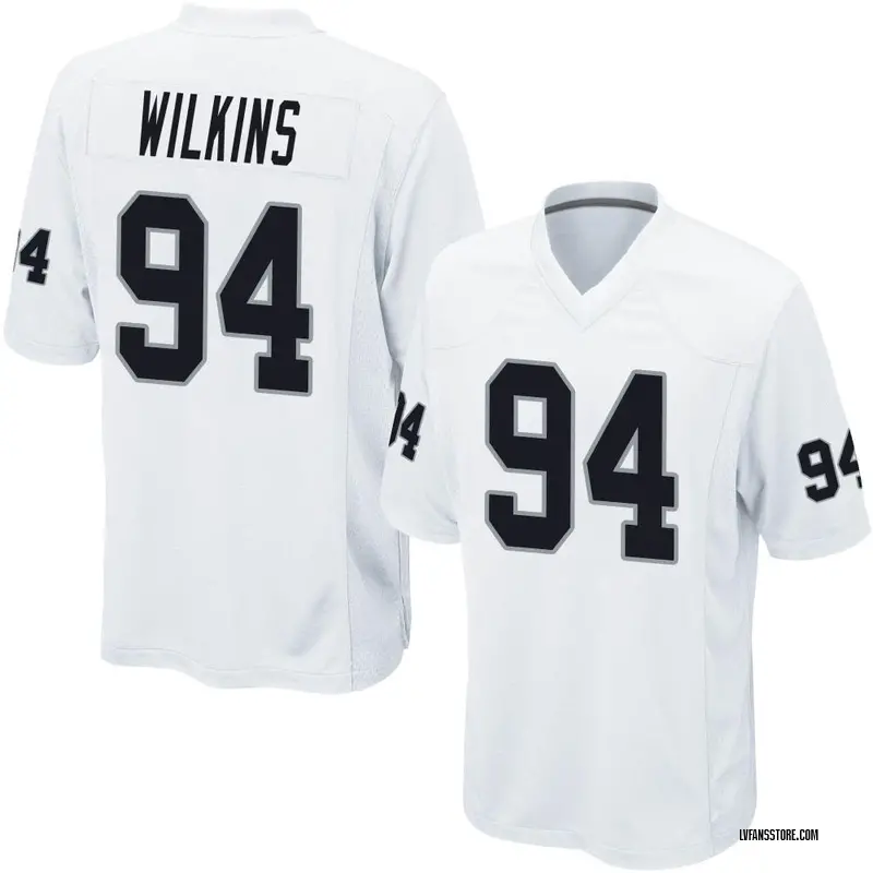 Men's White Game Christian Wilkins Las Vegas Jersey