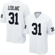 Men's White Game Cre'Von LeBlanc Las Vegas Jersey