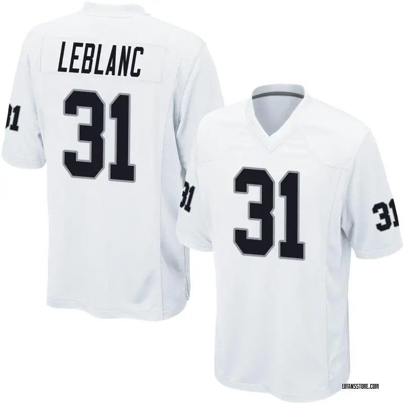 Men's White Game Cre'Von LeBlanc Las Vegas Jersey