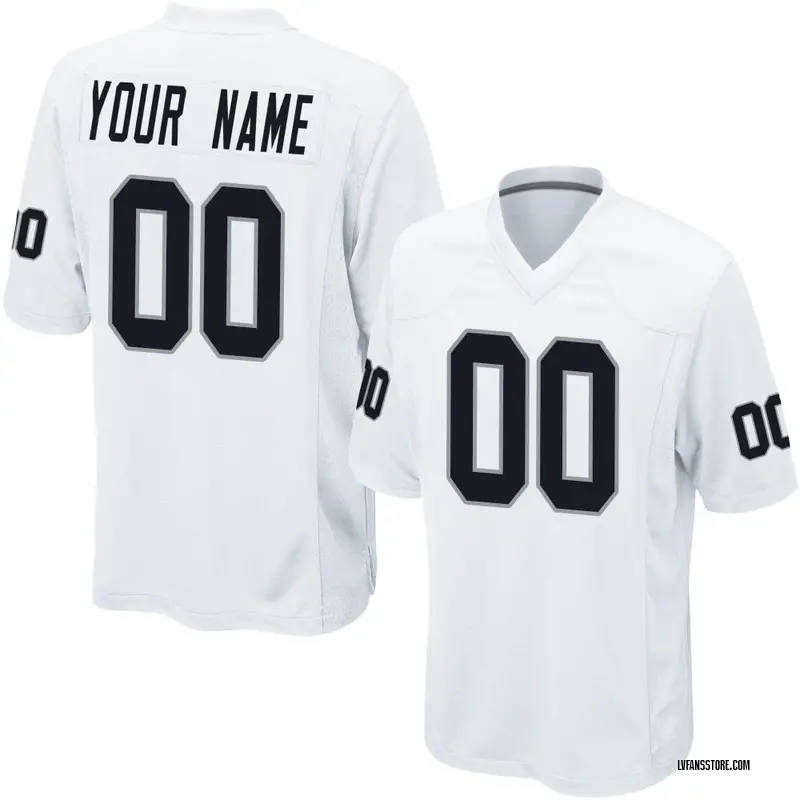 Men's White Game Custom Las Vegas Jersey