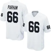 Men's White Game Dylan Parham Las Vegas Jersey