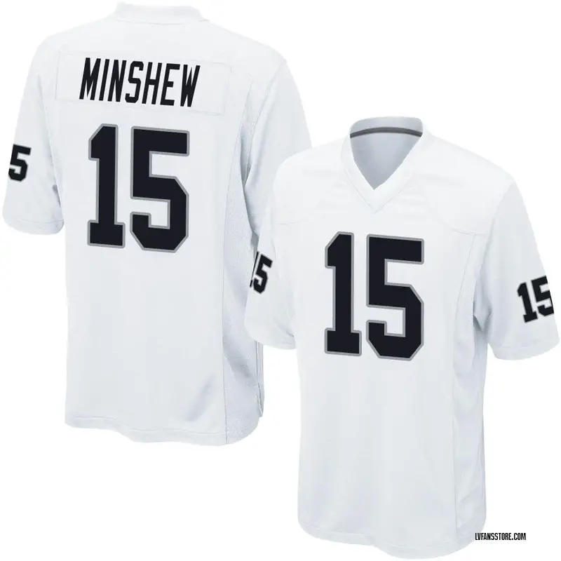 Men's White Game Gardner Minshew Las Vegas Jersey