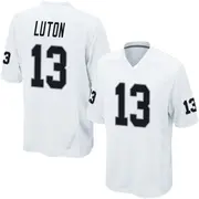 Men's White Game Jake Luton Las Vegas Jersey