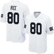 Men's White Game Jerry Rice Las Vegas Jersey