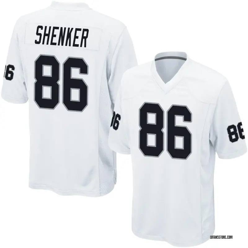 Men's White Game John Samuel Shenker Las Vegas Jersey