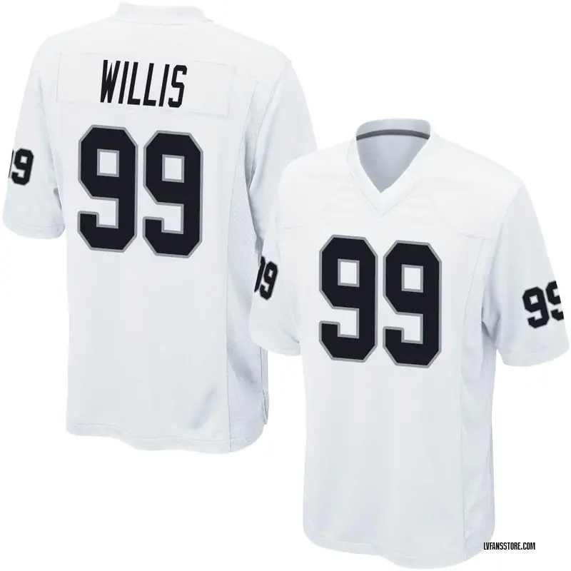 Men's White Game Jordan Willis Las Vegas Jersey