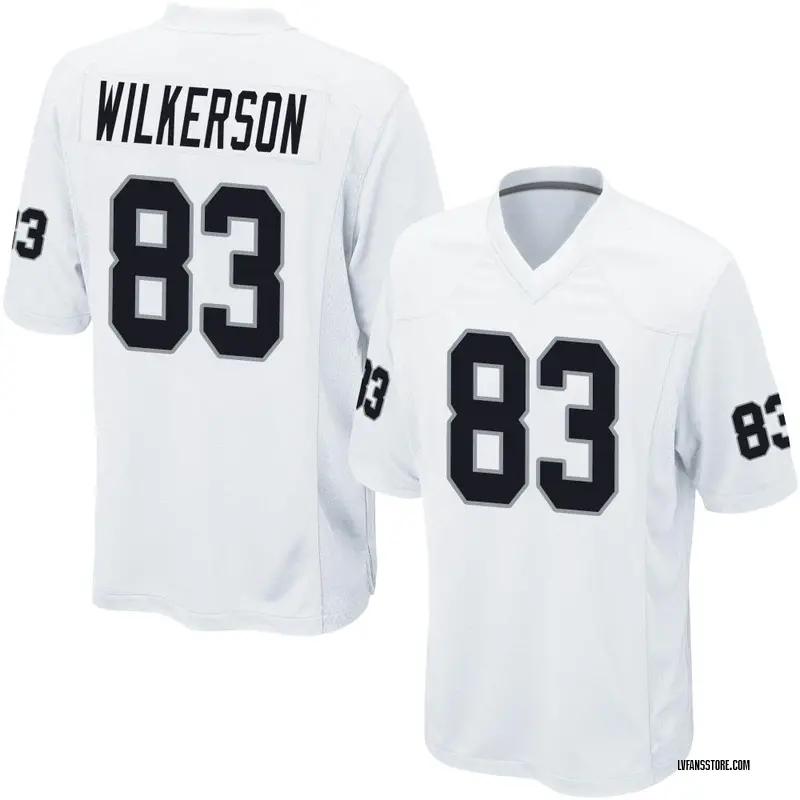 Men's White Game Kristian Wilkerson Las Vegas Jersey