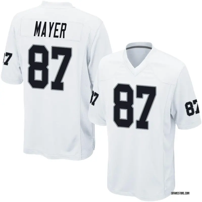 Men's White Game Michael Mayer Las Vegas Jersey