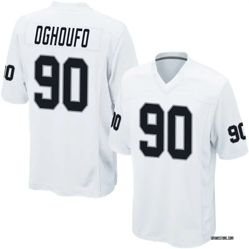 Men's White Game Ovie Oghoufo Las Vegas Jersey