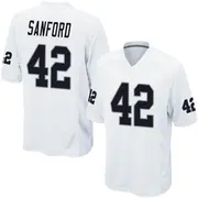 Men's White Game Phalen Sanford Las Vegas Jersey