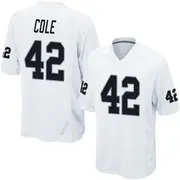 Men's White Game Qwynnterrio Cole Las Vegas Jersey