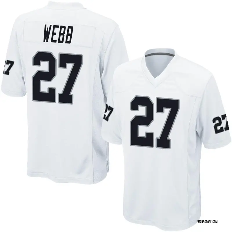 Men's White Game Sam Webb Las Vegas Jersey