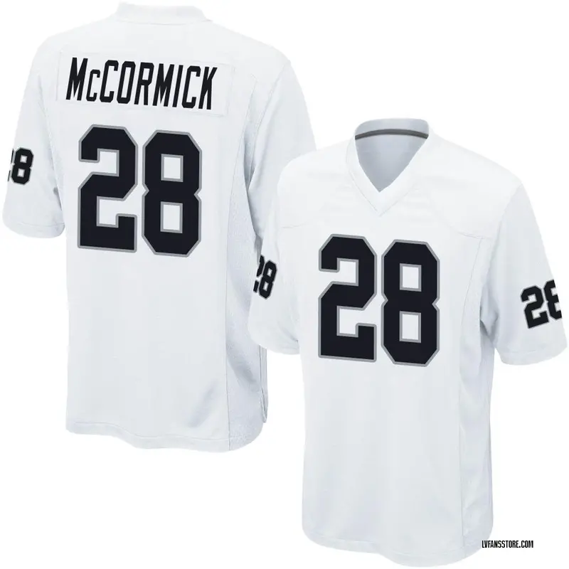 Men's White Game Sincere McCormick Las Vegas Jersey