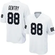 Men's White Game Zach Gentry Las Vegas Jersey