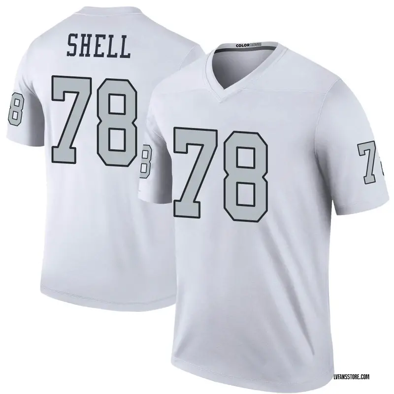 Men's White Legend Art Shell Las Vegas Color Rush Jersey