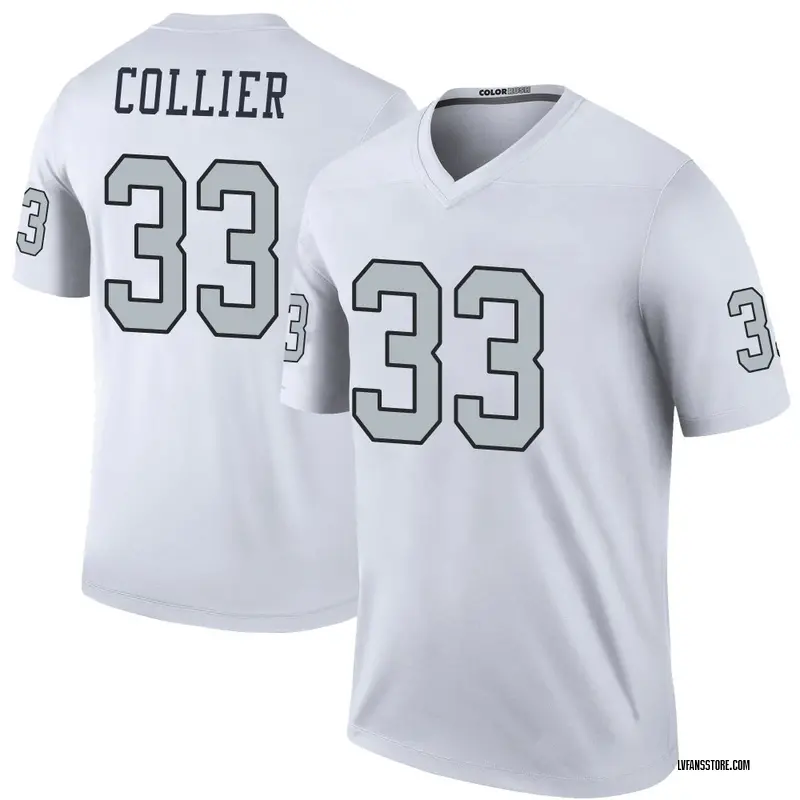 Men's White Legend Chris Collier Las Vegas Color Rush Jersey