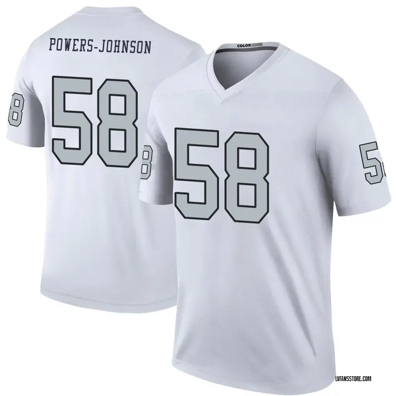 Men's White Legend Jackson Powers-Johnson Las Vegas Color Rush Jersey