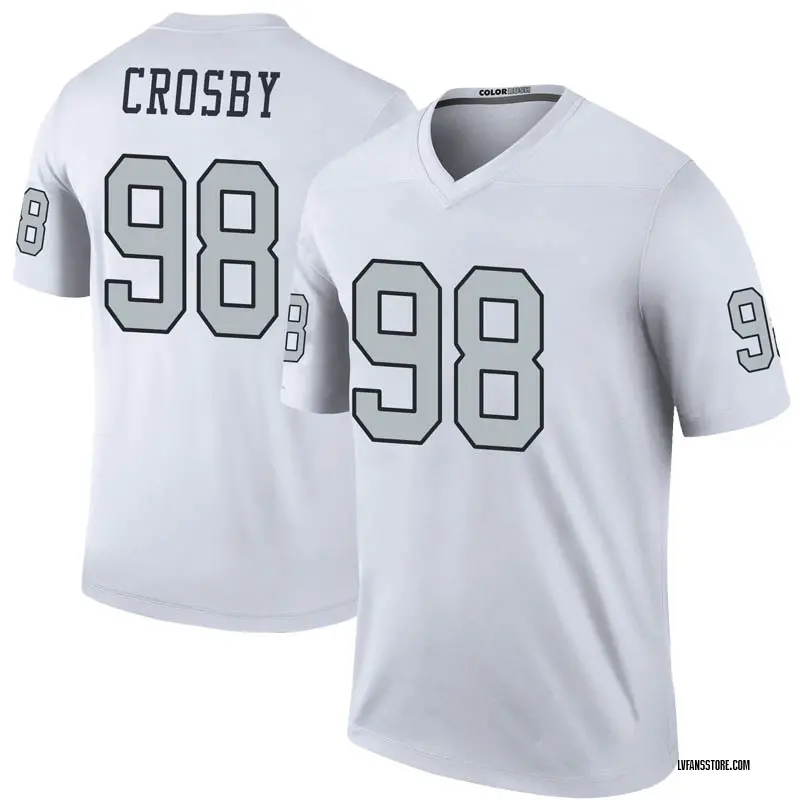 Men's White Legend Maxx Crosby Las Vegas Color Rush Jersey