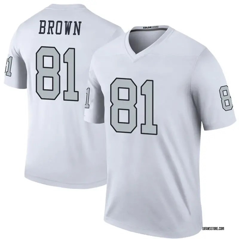 Men's White Legend Tim Brown Las Vegas Color Rush Jersey