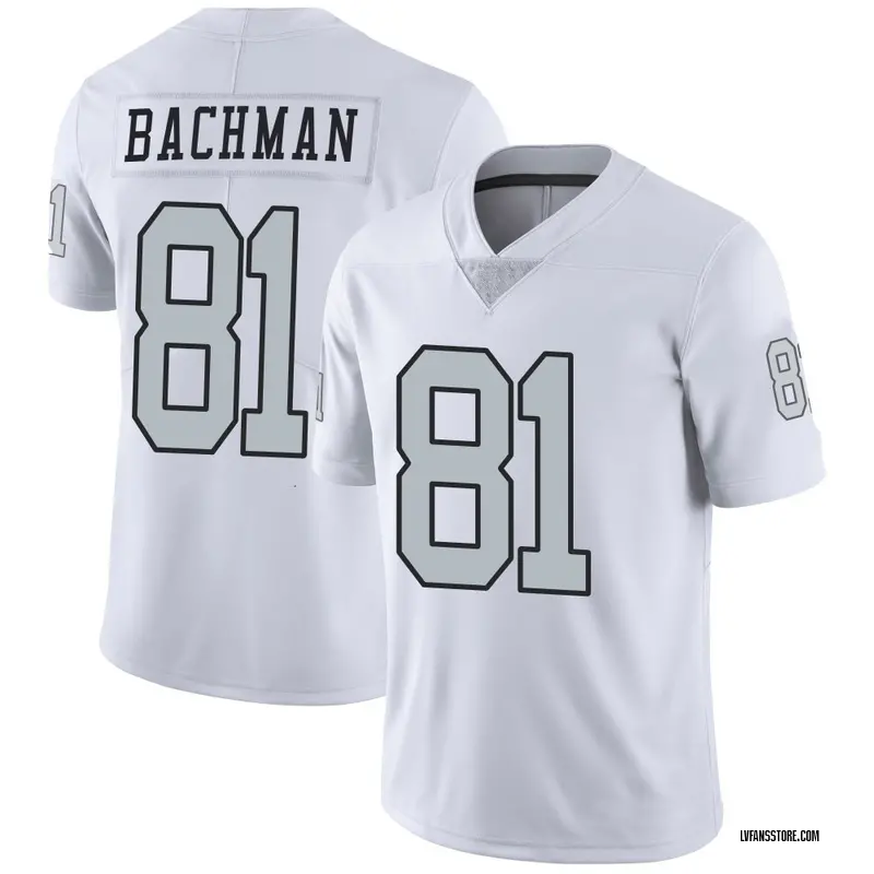 Men's White Limited Alex Bachman Las Vegas Color Rush Jersey