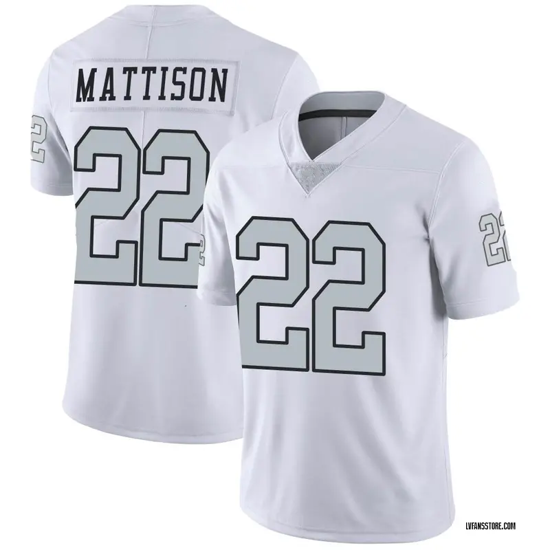 Men's White Limited Alexander Mattison Las Vegas Color Rush Jersey