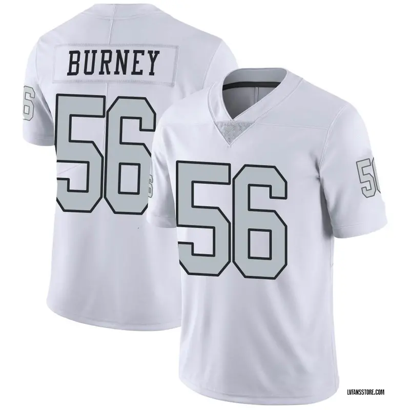 Men's White Limited Amari Burney Las Vegas Color Rush Jersey