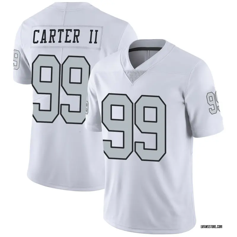 Men's White Limited Andre Carter II Las Vegas Color Rush Jersey