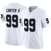 Men's White Limited Andre Carter II Las Vegas Vapor F.U.S.E. Jersey