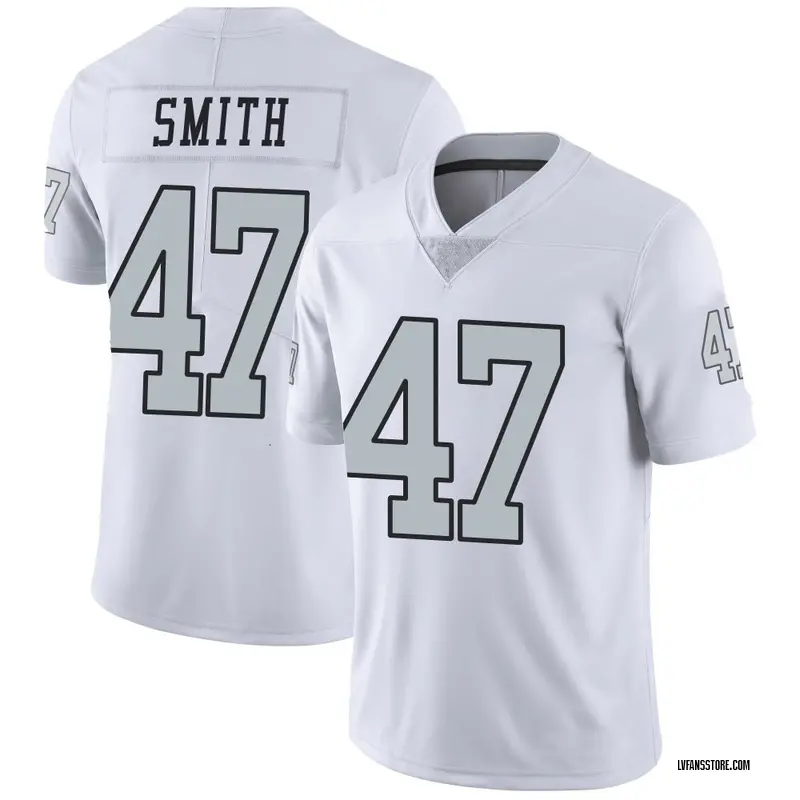 Men's White Limited Brandon Smith Las Vegas Color Rush Jersey