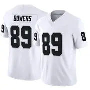 Men's White Limited Brock Bowers Las Vegas Vapor F.U.S.E. Jersey