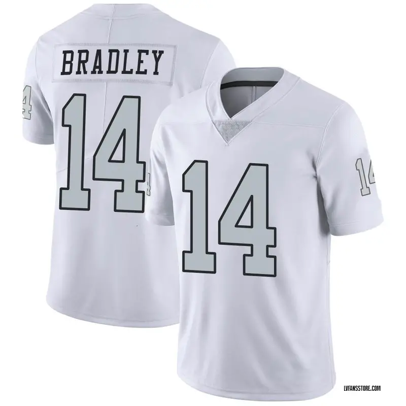 Men's White Limited Carter Bradley Las Vegas Color Rush Jersey