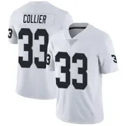 Men's White Limited Chris Collier Las Vegas Vapor Untouchable Jersey