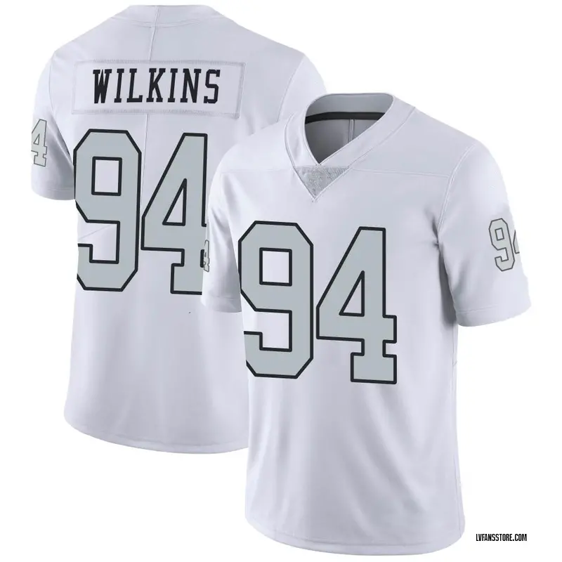 Men's White Limited Christian Wilkins Las Vegas Color Rush Jersey