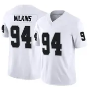 Men's White Limited Christian Wilkins Las Vegas Vapor F.U.S.E. Jersey