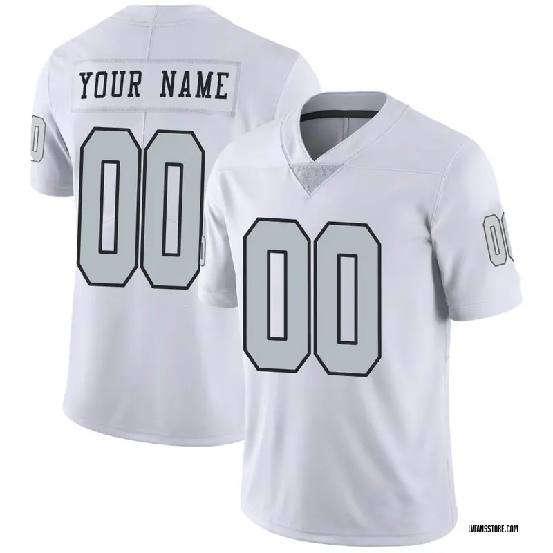 Men's White Limited Custom Las Vegas Color Rush Jersey